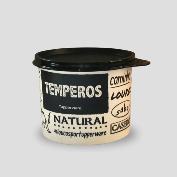 Tupperware PeB redondinha Temperos - Casa, comigo e Tupperware